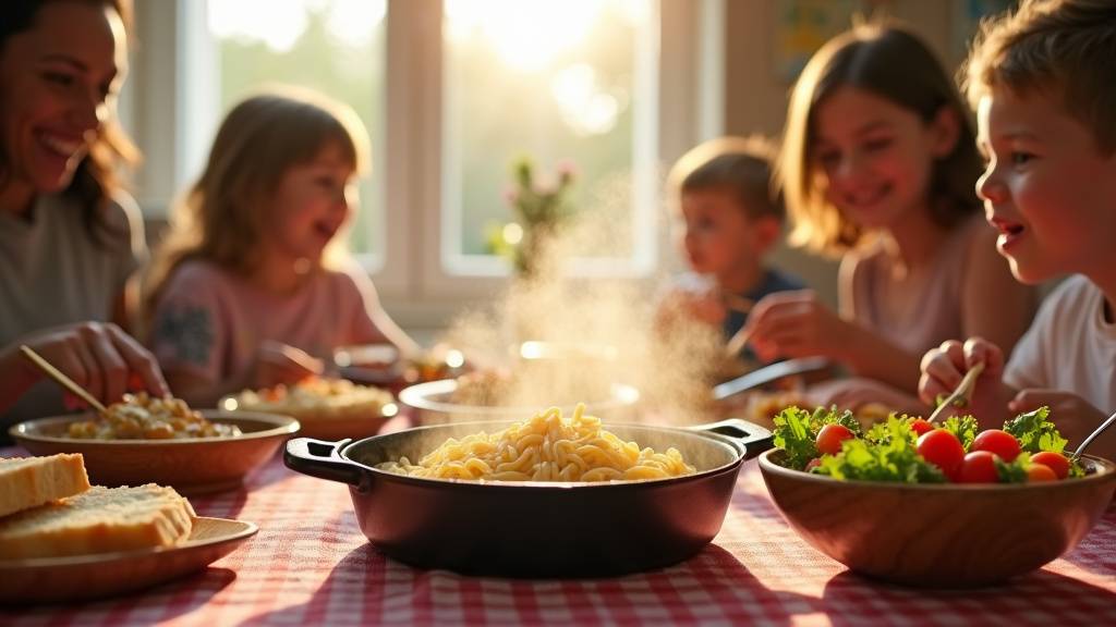Trouver l'inspiration pour des repas simples et savoureux en famille - illustration